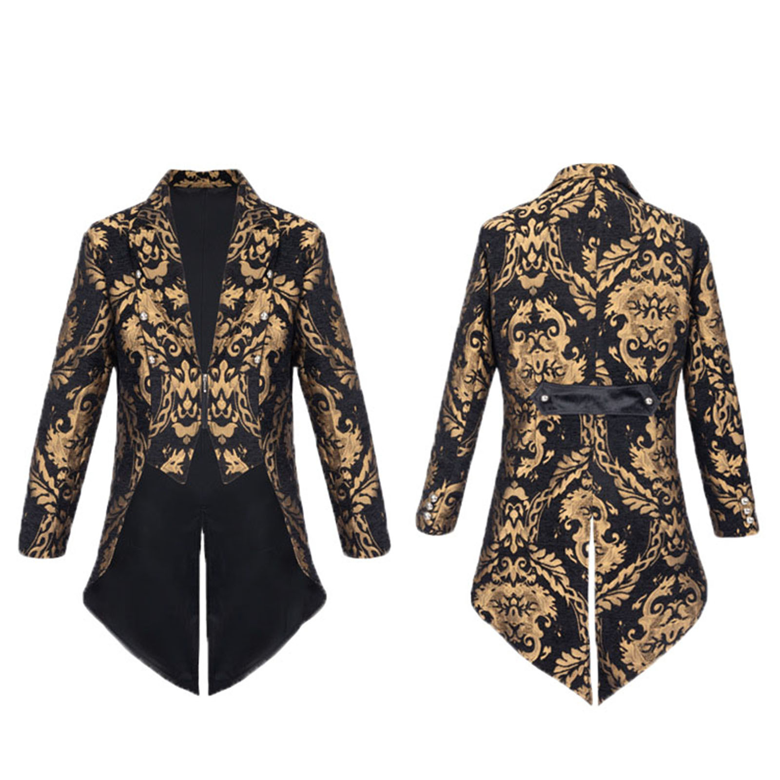 Men'S Medieval Formal Wear - 中世メンズテールコート スチームパンク ヴィンテージスーツ ゴシックコスチューム ハロウィンステージウェア メンズジャケット