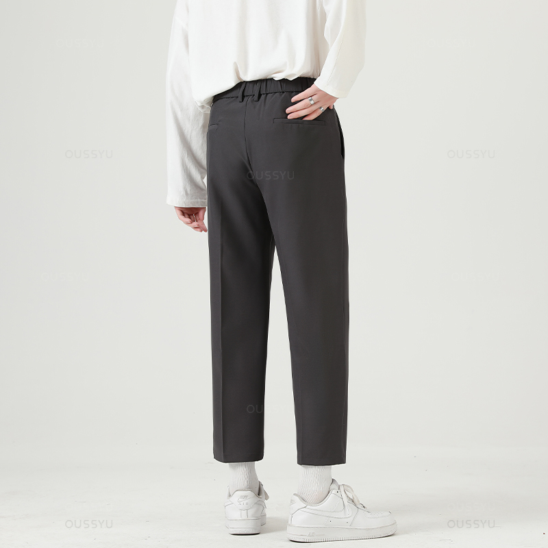 ブランド服スムーズスーツパンツ男性ビジネスフォーマル足首丈ワ - Men Formal Wear Outfits のレビューと価格