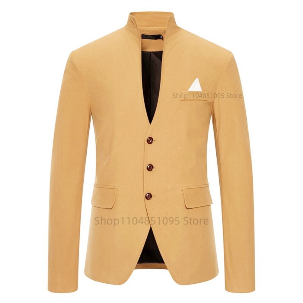 メンズ・ソリッド・ブレザー、ファッション、結婚式、スマートカ - Men Formal Wear Fashion のレビューと価格