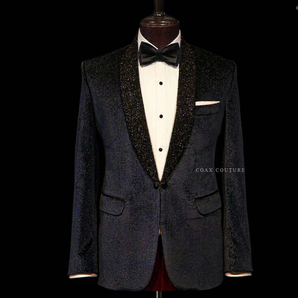 エレガントな2ピースウェディングスーツ、スリムフィット、ショ - Men Formal Wear Clothes のレビューと価格