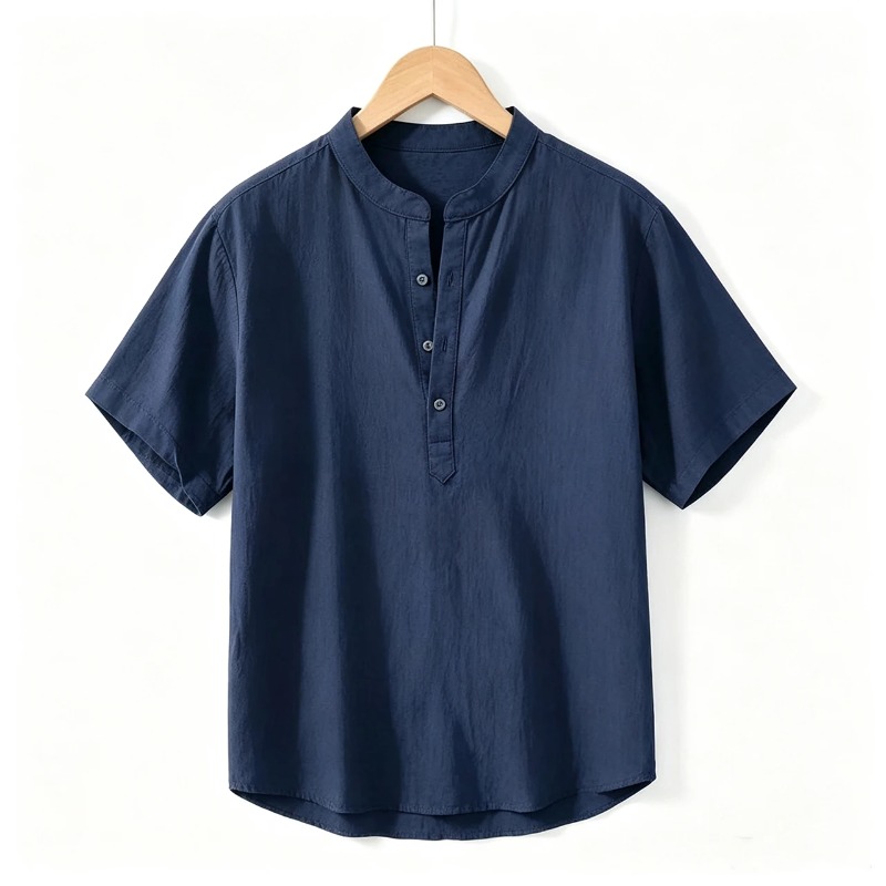 夏用薄手半袖シャツ メンズ 和風 ルーズ ストレッチ ビジネ - Men'S Formal Style のレビューと価格