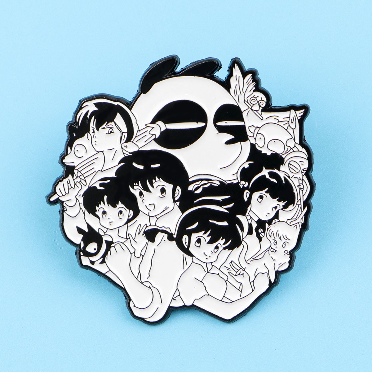 漫画豚エナメルピンブローチ女性男性バックパックアクセサリーバ - Tuxedo Lapel Pin のレビューと価格