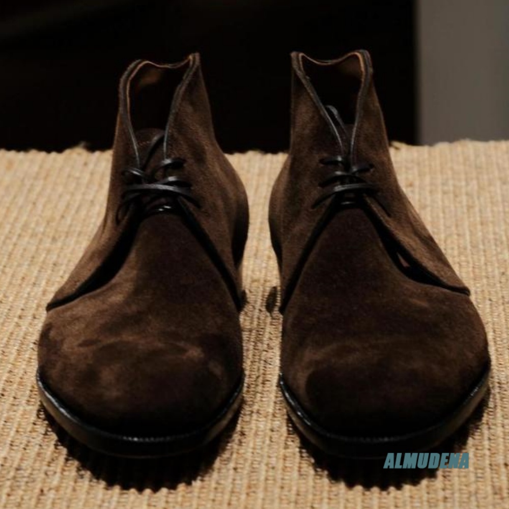 ストリートスタイルメンズアンクルブーツコーヒーブラウンスエー - Men'S Formal Style のレビューと価格