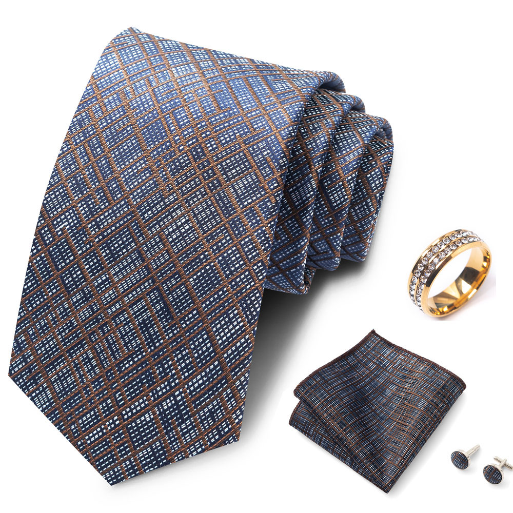 ストライプ柄のメンズネクタイセット。普段使いにも最適で、フォ - Men Formal Wear With Tie のレビューと価格
