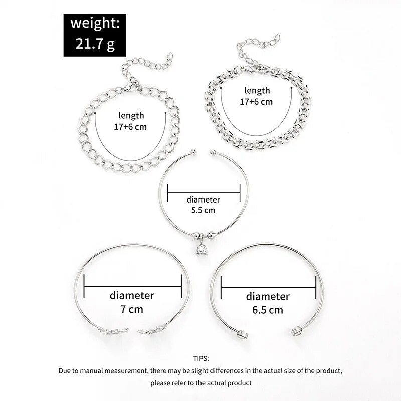 ボヘミアンリーフブレスレットセット,ゴールドとシルバーのカラ - Cufflinks Silver Set のレビューと価格
