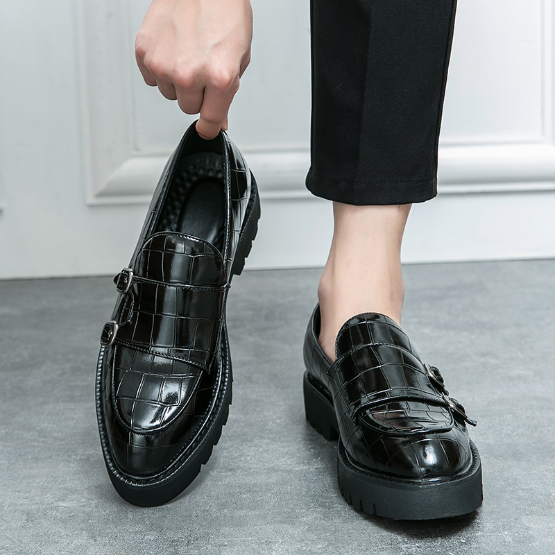 ファッショナブルなカジュアルな革の靴,男性用,ペダル,厚底, - Men Formal Wear Fashion のレビューと価格