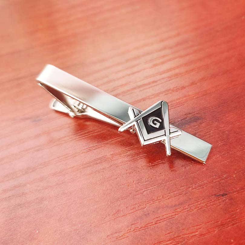 メイソン・フェローメイソン・スクエア＆コンパス付きGタイクリ - Tie Bar Clip のレビューと価格
