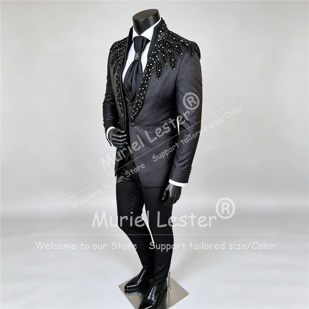イタリア製デザインのメンズスーツセット。結婚式、プロム、フォ - Men Formal Wear Outfits のレビューと価格