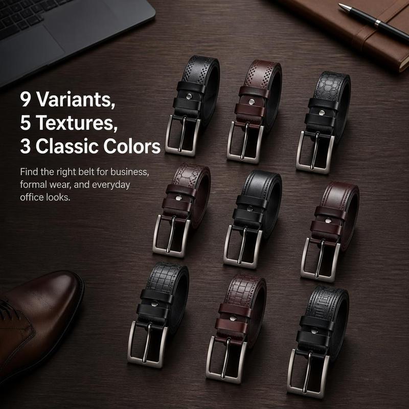 メンズ ピンバックル ビジネス ドレスベルト、フォーマルウェ - Men Formal Wear Options のレビューと価格
